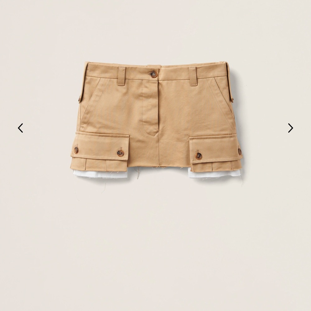 NWT Miu Miu Chino Skirt size 36